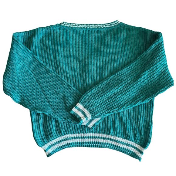 Vintage Jantzen Varsity Collegiate Tennis V-Neck Knit Sweater, XL - Picture 2 of 9